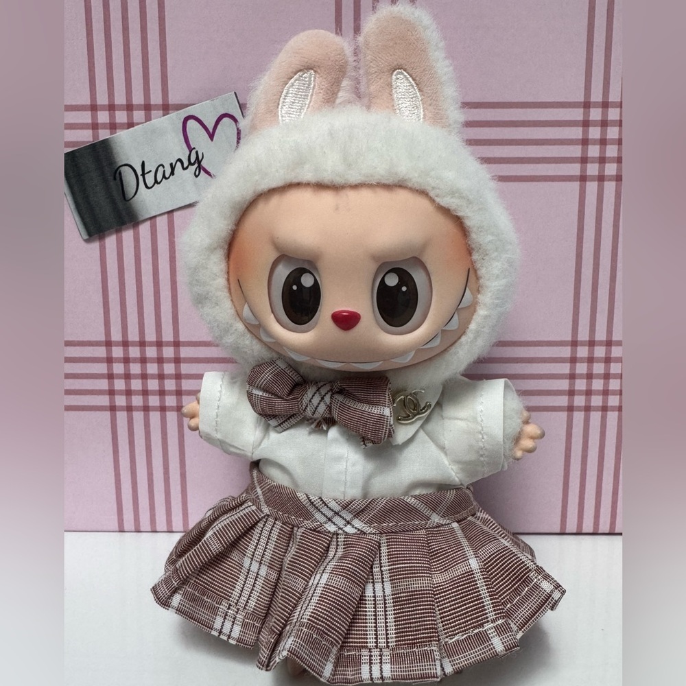 Labubu school girl outfit